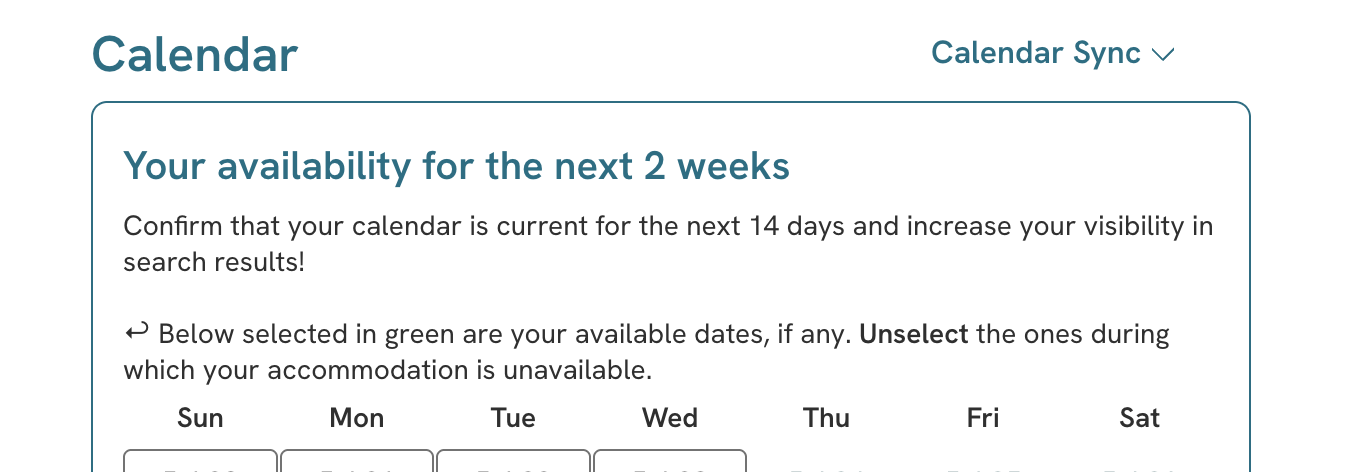 misterb&b calendar sync